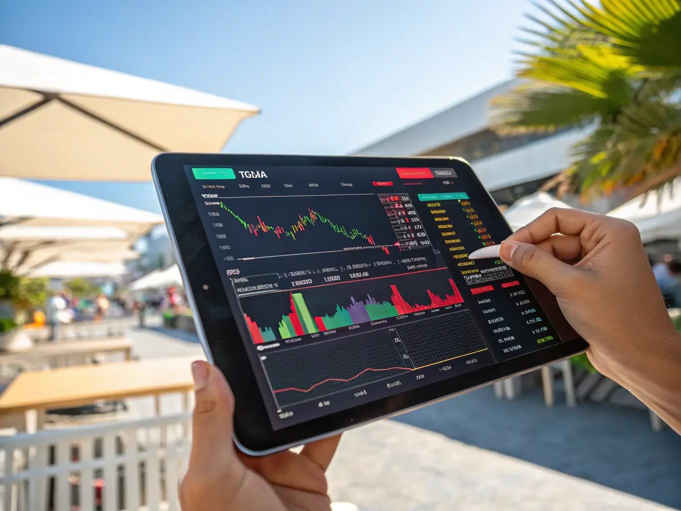 An image of a diverse investment portfolio displayed on a digital tablet, highlighting the importance of diversification in asset protection.